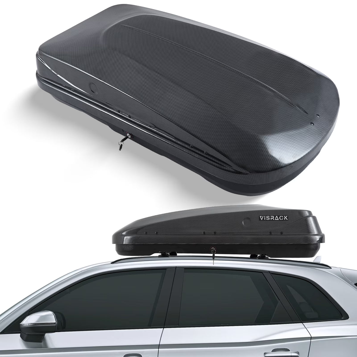 Carbon Fiber Rooftop Cargo Box Luggage Carrier B75350