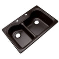 Espresso Kitchen Sink, 2 Hole M9422