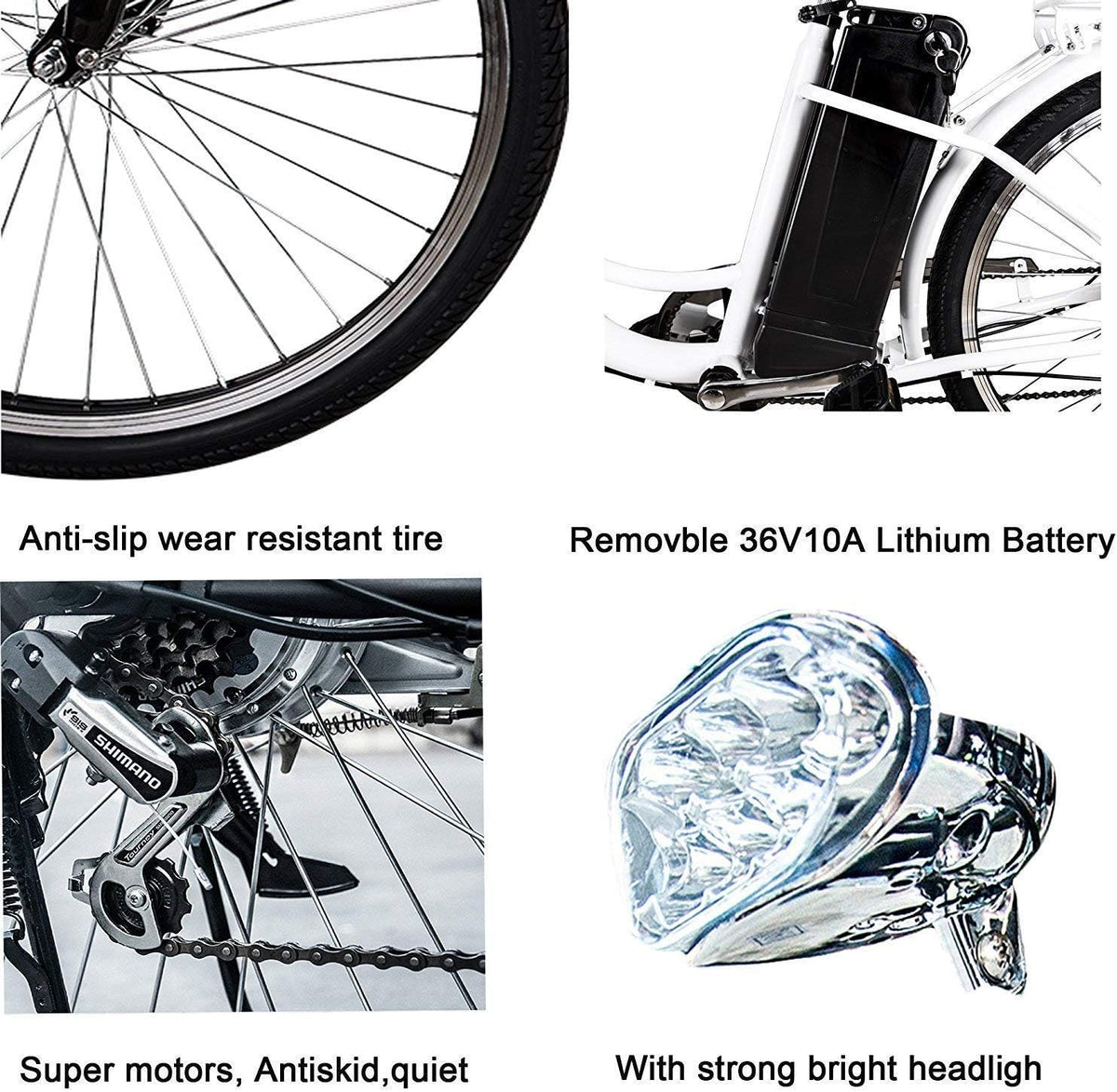 26 250W Cargo Electric Bicycle with Removable 36V10A Lithium Battery P447