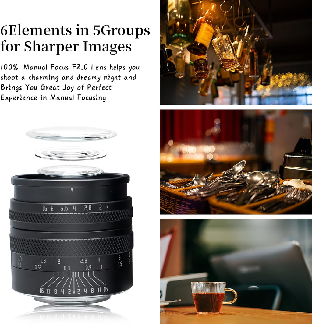 50mm F1.4 Full Frame Manual Tilt Lens for L-Mount Mirrorless Camera N842179