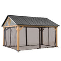 Replacement Netting Tube and Netting for 13 x15 Wood Gazebo H212