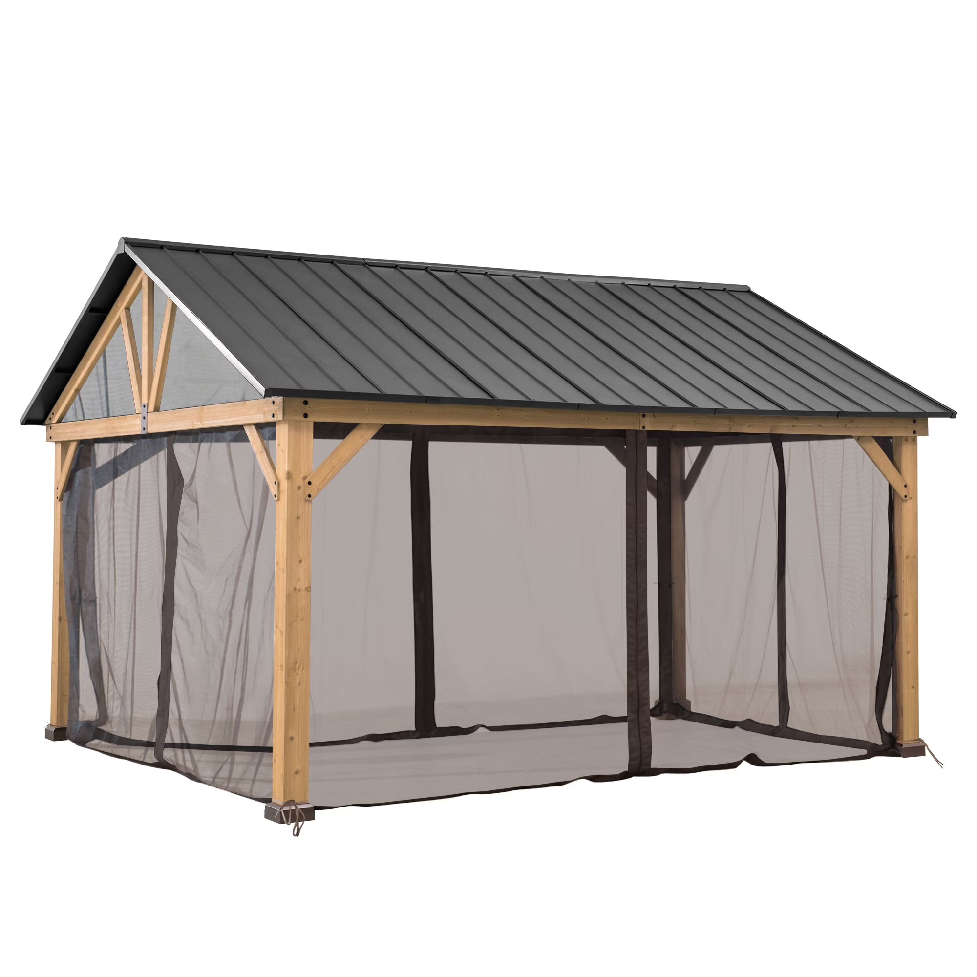 Replacement Netting Tube and Netting for 13 x15 Wood Gazebo H212