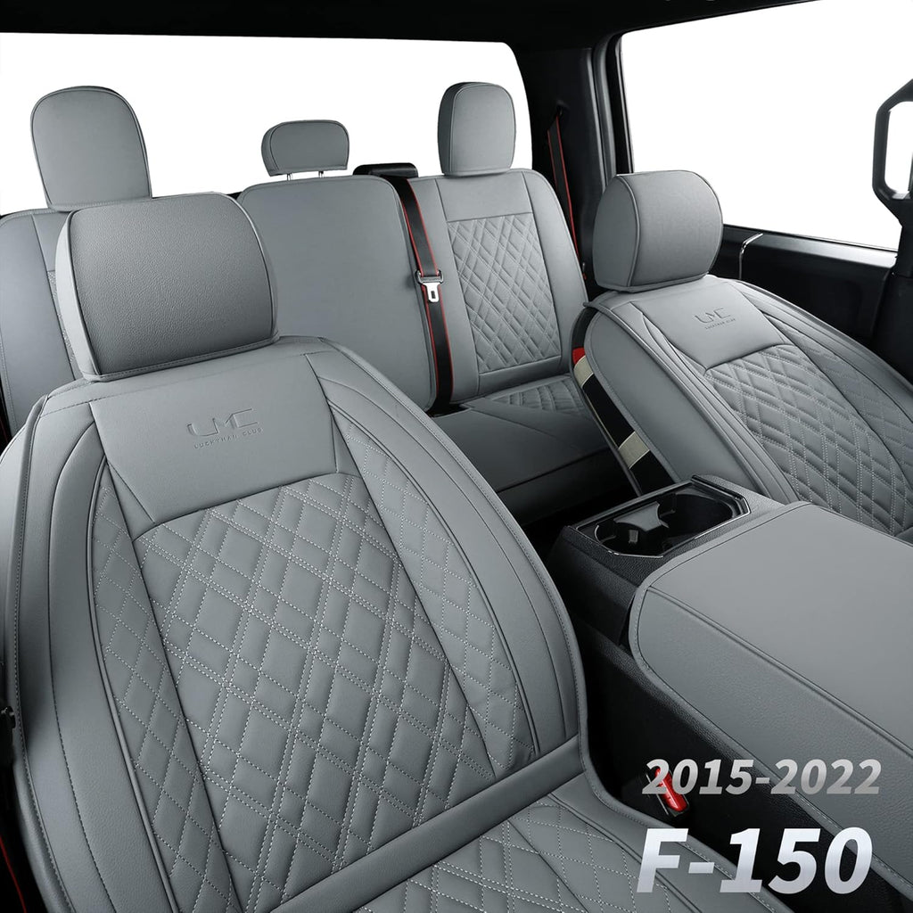 Black Faux Leather Seat Covers Full Set B831330