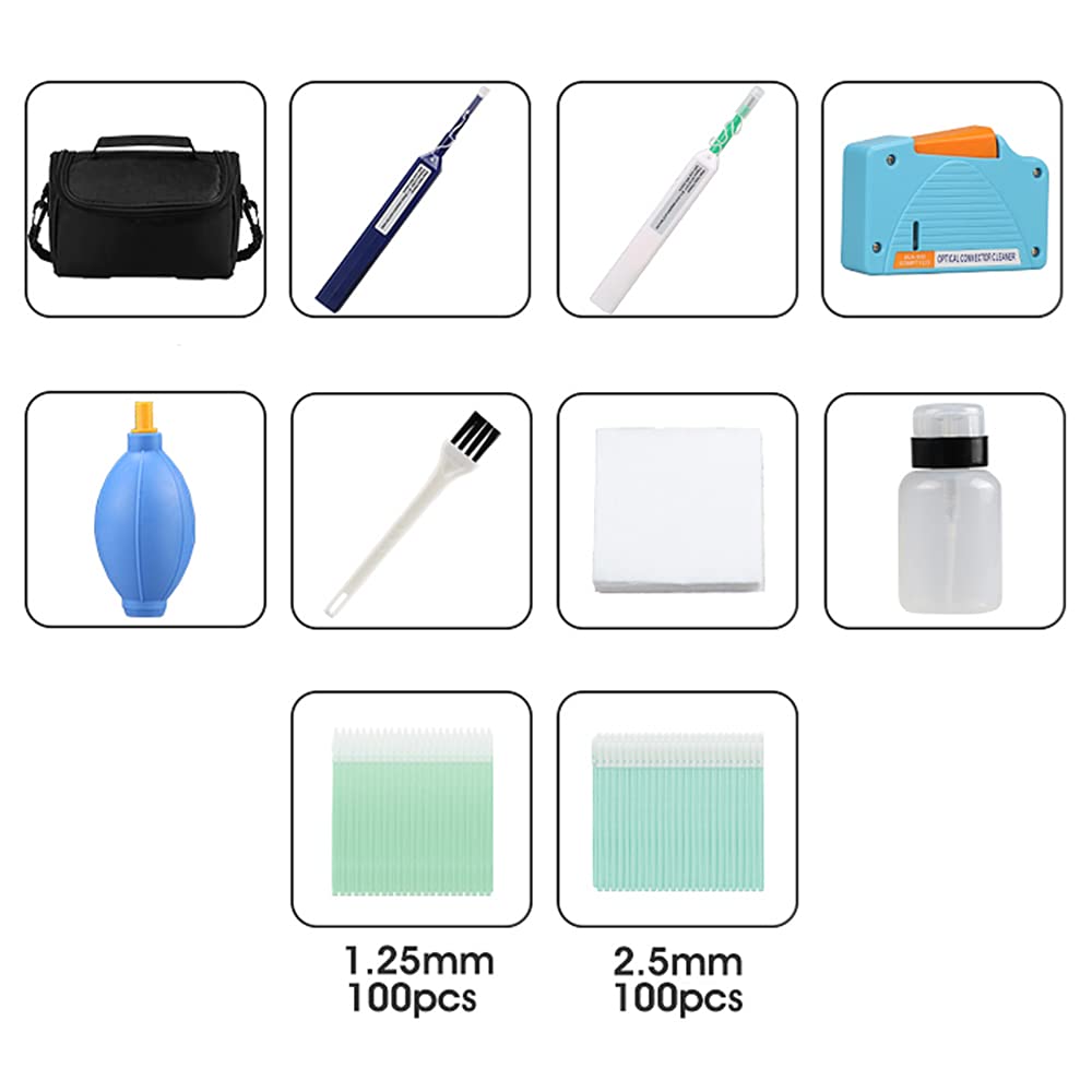 Optic Fiber Cleaning Kit with Pens and Cassette X4946