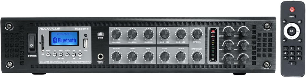 350 Watt 6 Zone 70V Commercial Amplifier O4514