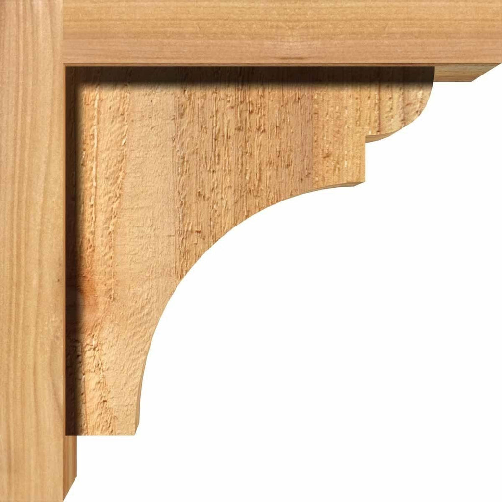 Rough Sawn Corbel with Backplate, Western Red Cedar I933276