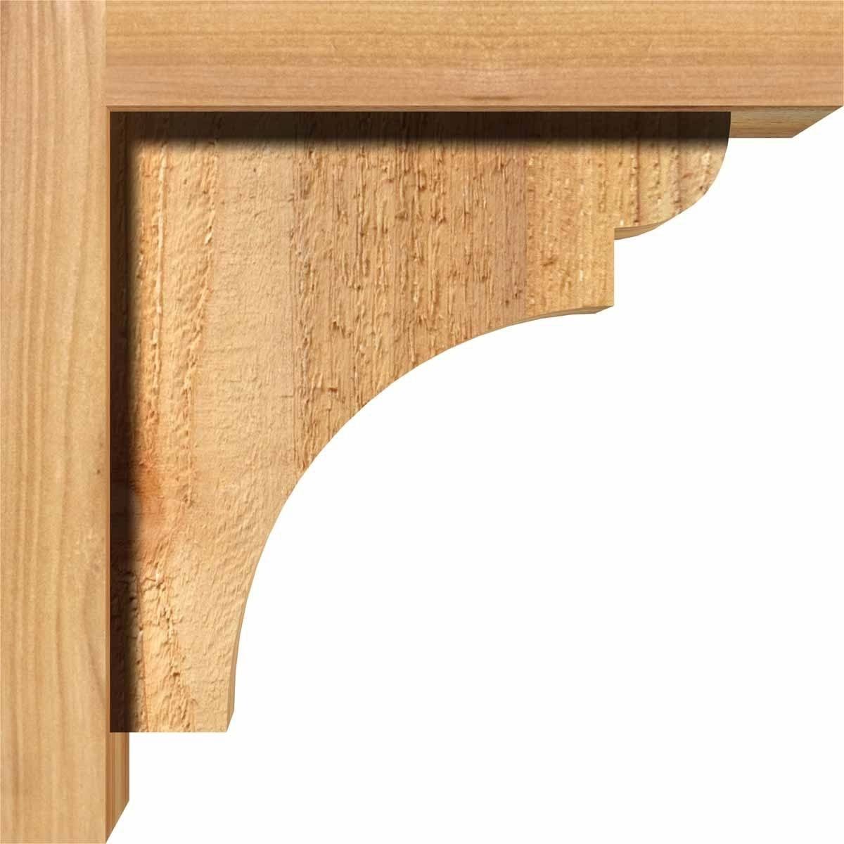 Rough Sawn Corbel with Backplate, Western Red Cedar I933276