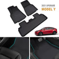 Black All-Weather TPE Floor Mats for Tesla Model Y L32971