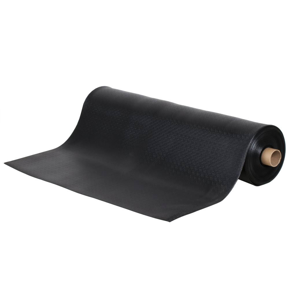 Black Vinyl Carpet Protection Runner Mat, 60 ft Roll G157