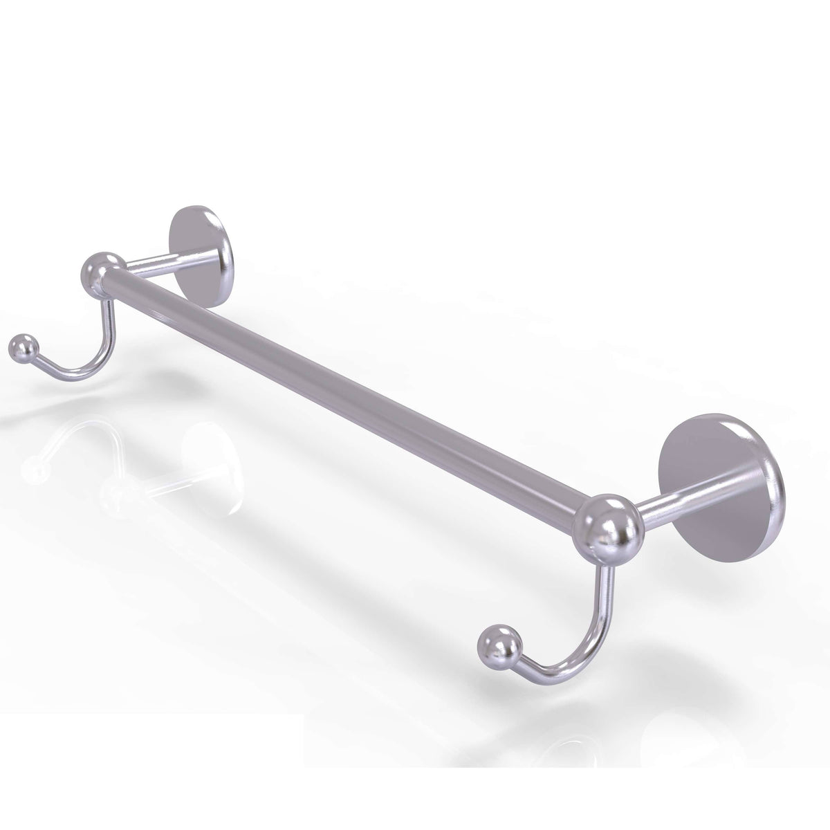 18 inch Towel Bar with Integrated Hooks - Satin Chrome W72640