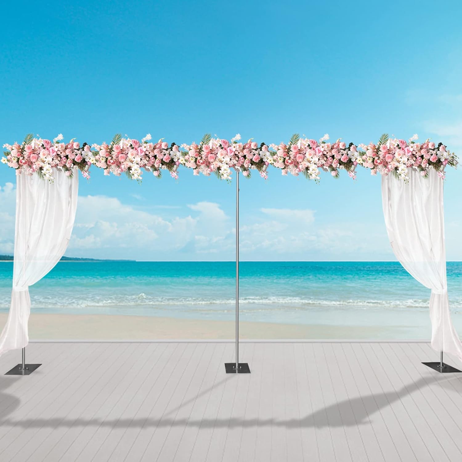 10 x 20ft Heavy Duty Pipe and Drape Backdrop Stand Kit with Metal Steel Base X13343