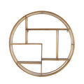 Round 31.5x22 Wood / Metal Wallshelf R2587
