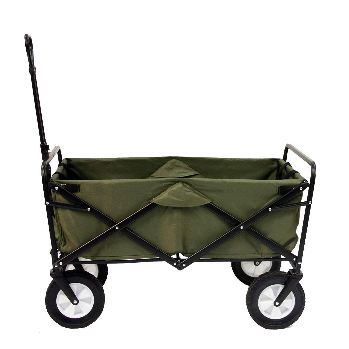Collapsible Steel Frame Utility Wagon Cart (2 Pack) Y350