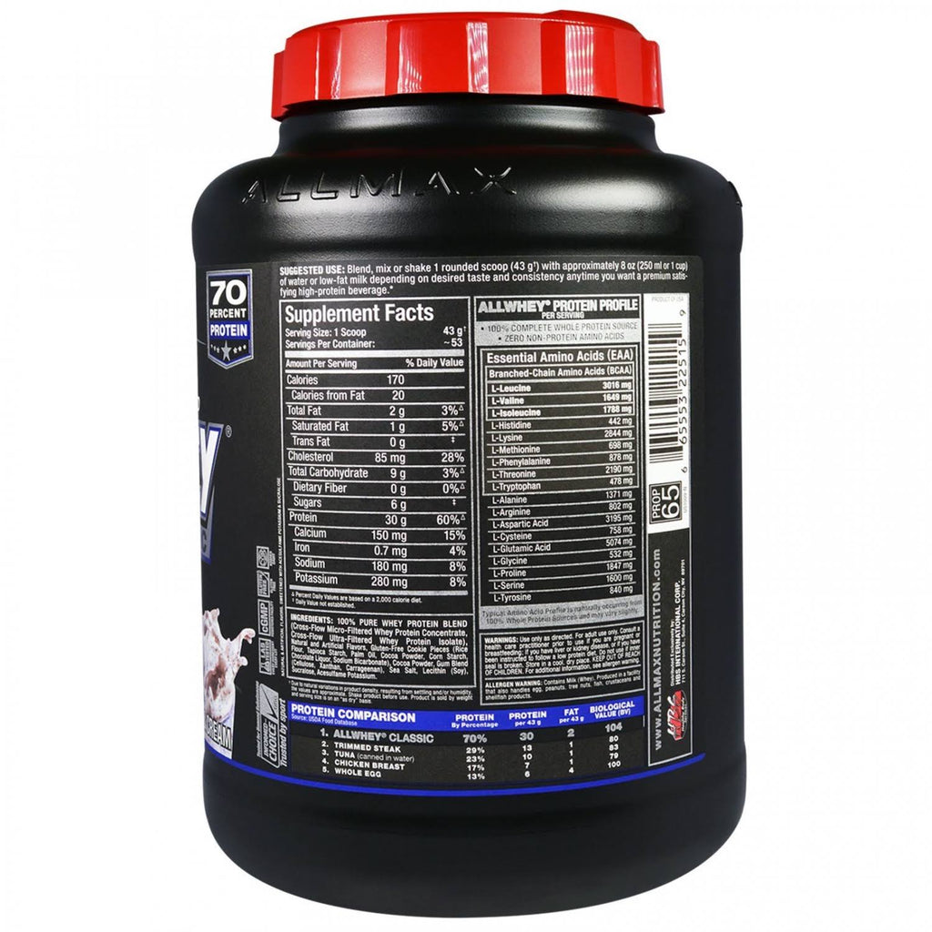 5 lbs Cookies & Cream Whey Protein N739226