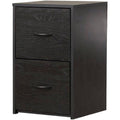 2 Drawer File Cabinet Black Oak K893790