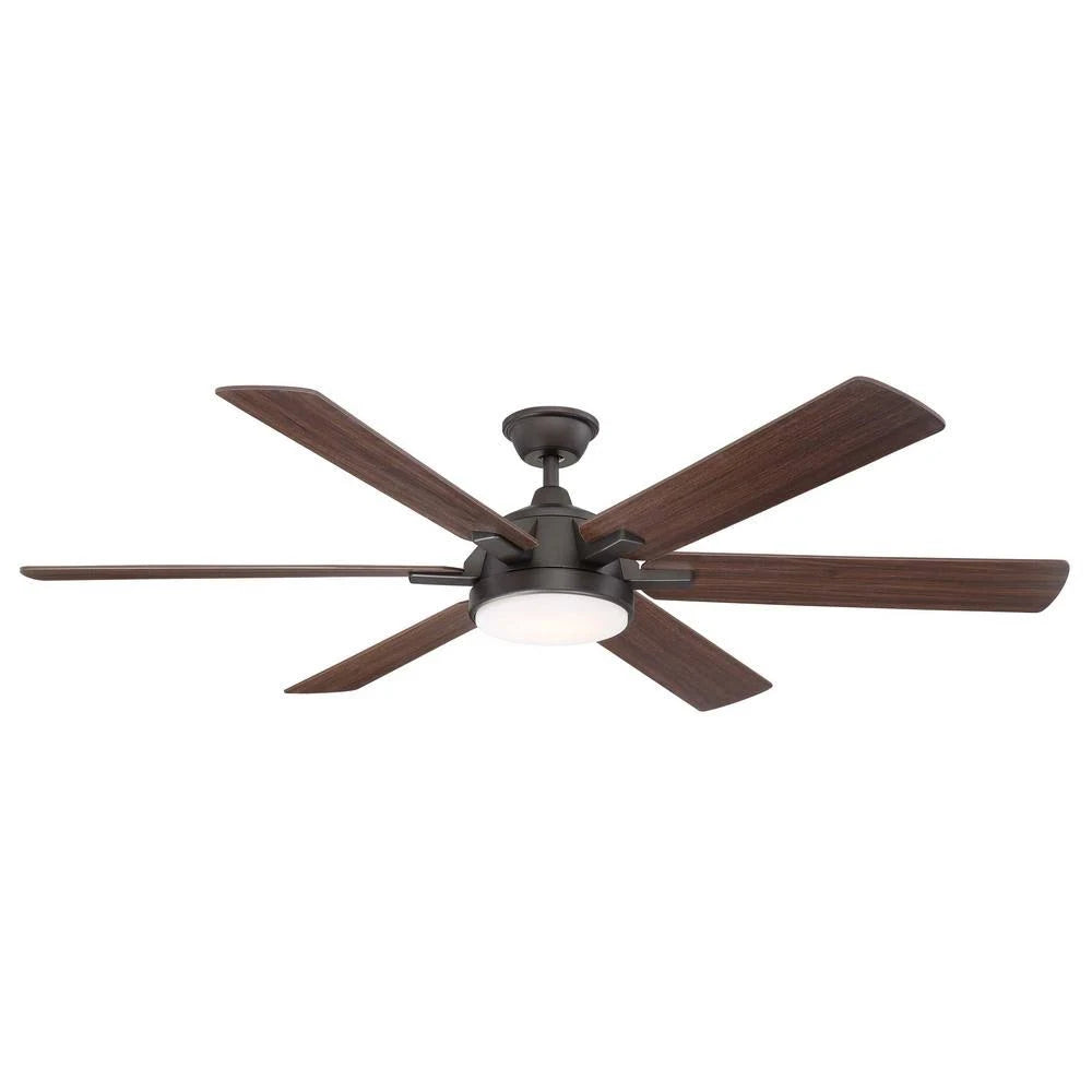 Espresso Bronze LED Ceiling Fan with Light and Remote Control S81706