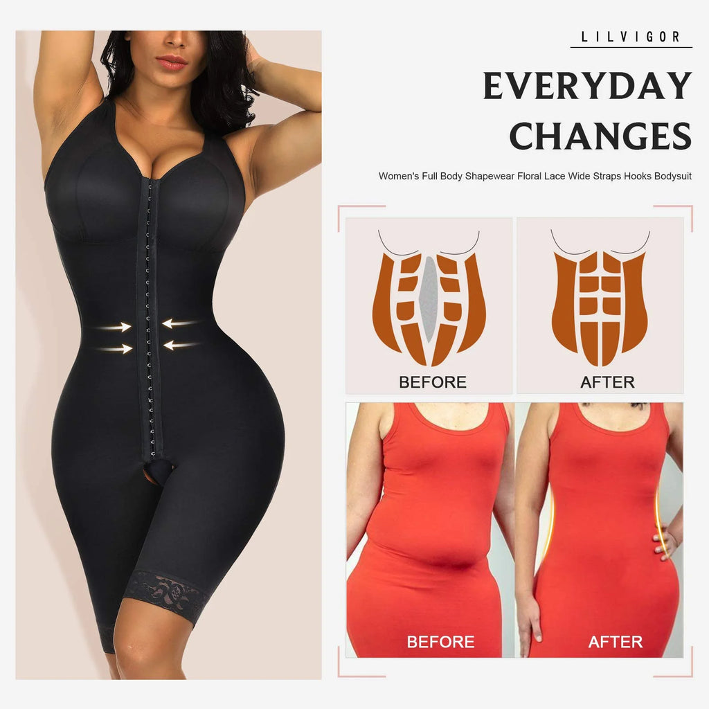 Tummy Control Full Body Shaper Bodysuit Y58314