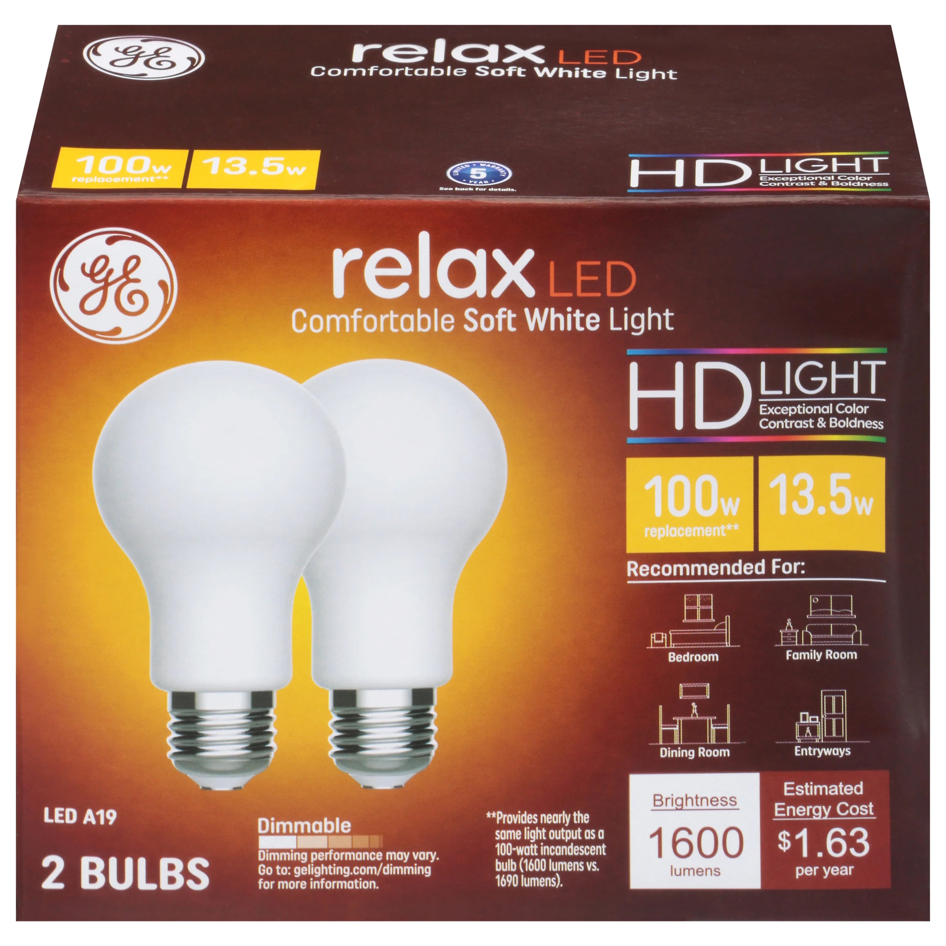 Soft White 13 Watt LED Light Bulbs S878229