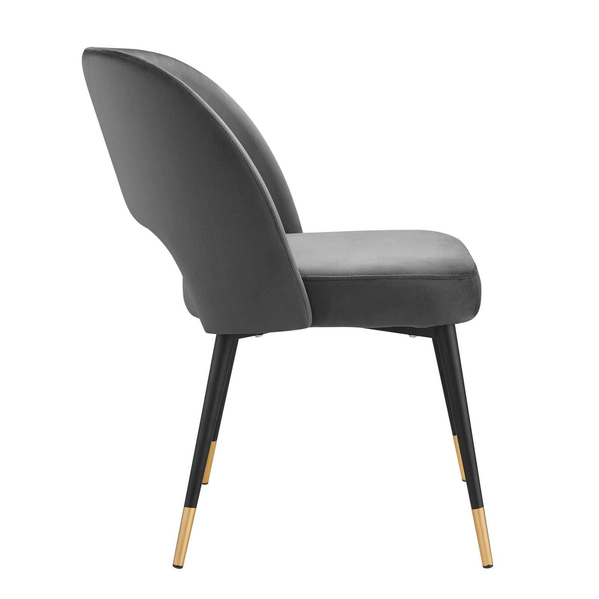 Navy Performance Velvet Dining Side Chair L142314