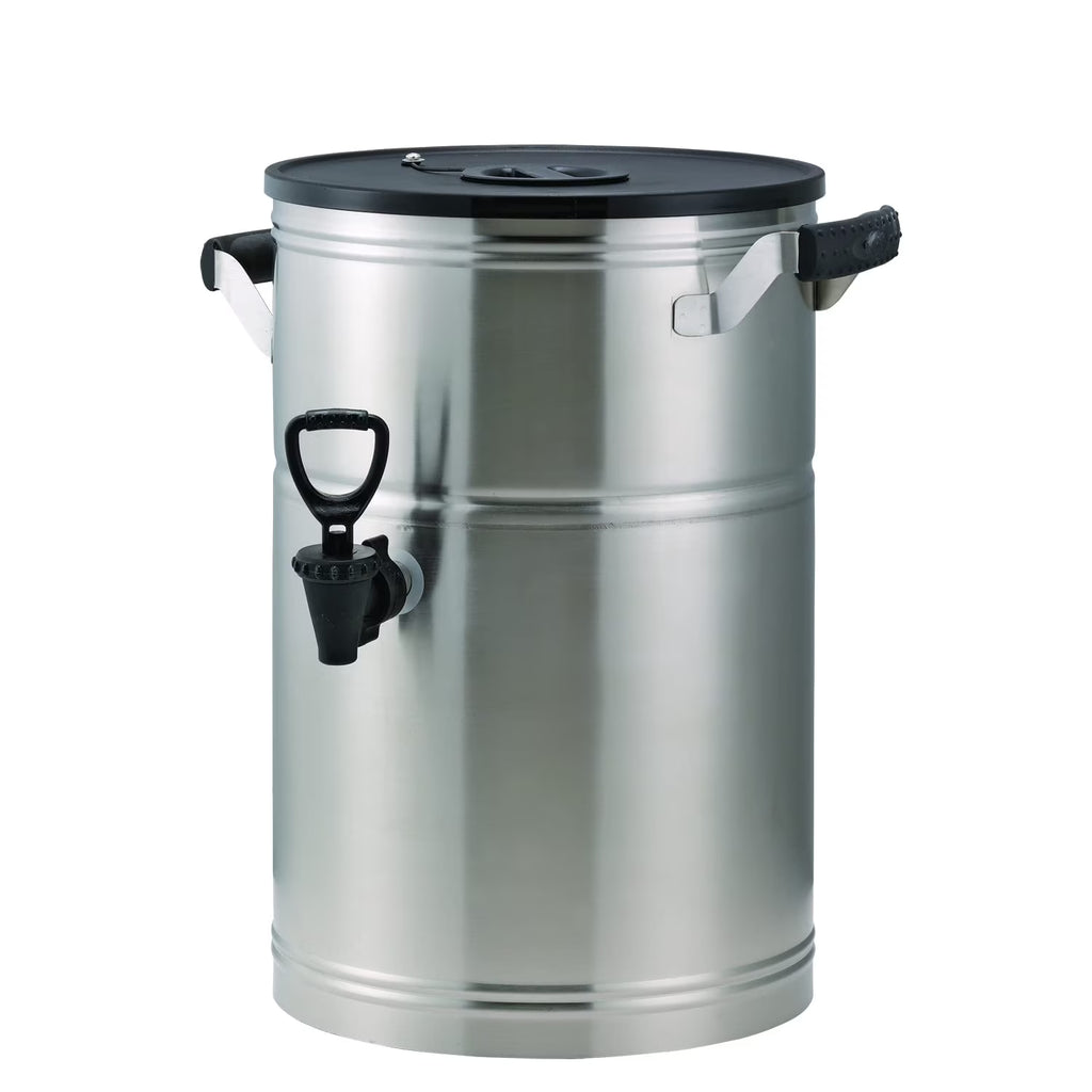Round Tea Urn, 3 Gallon, Stainless Steel R388965
