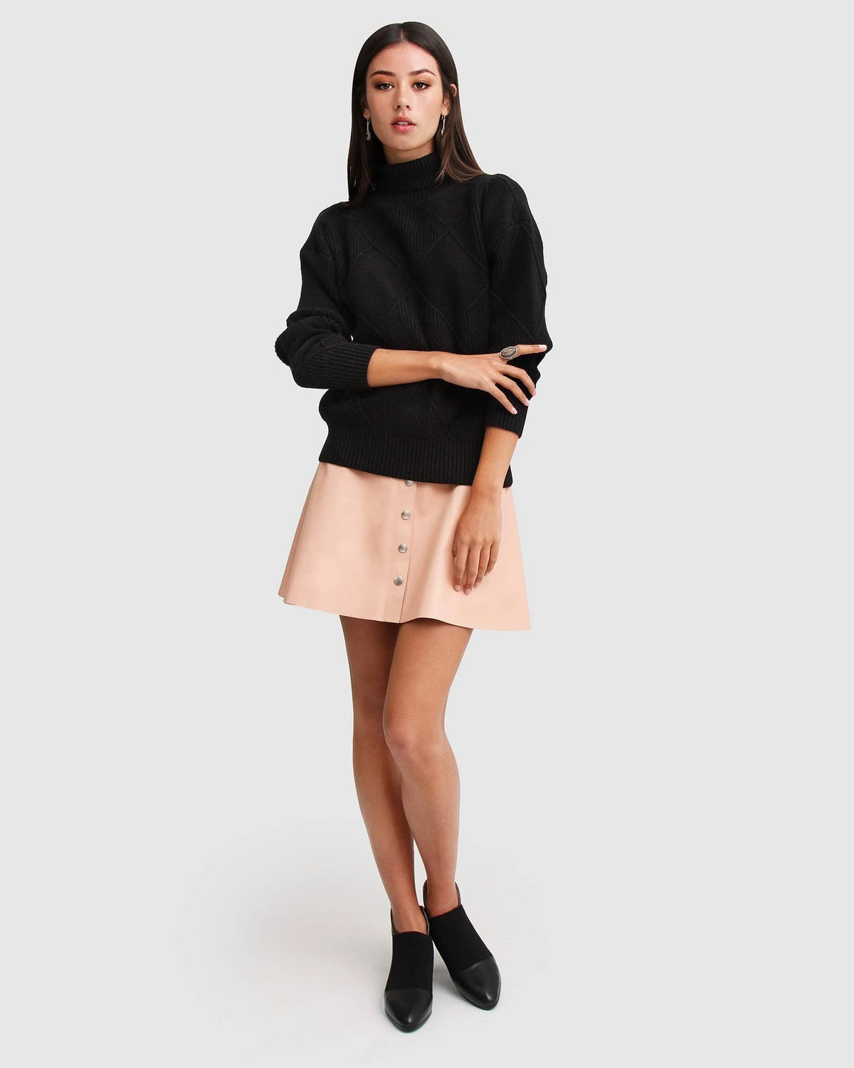 Black Turtleneck Jumper W139193