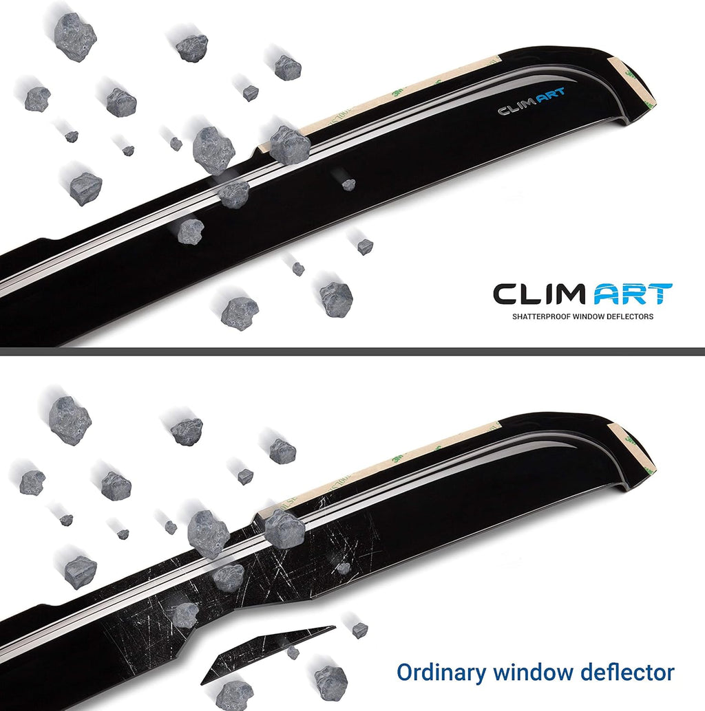 Dark Smoke 4pcs In-Channel Window Deflectors G3605