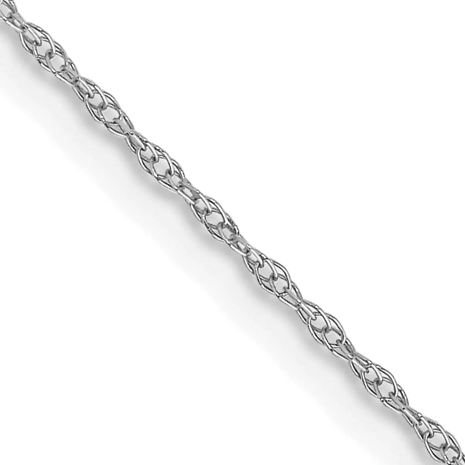 14K White Gold Cable Chain Necklace 24 Inches O710
