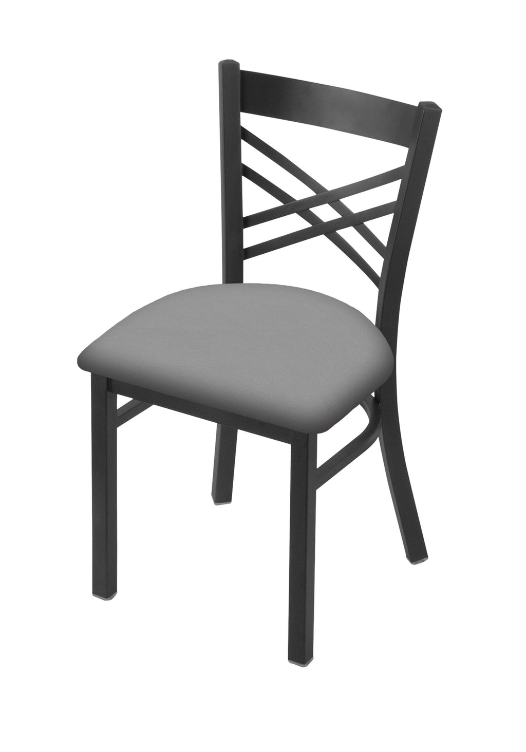 18x22 Chair with Pewter Finish, Dark Cherry Maple Seat P757
