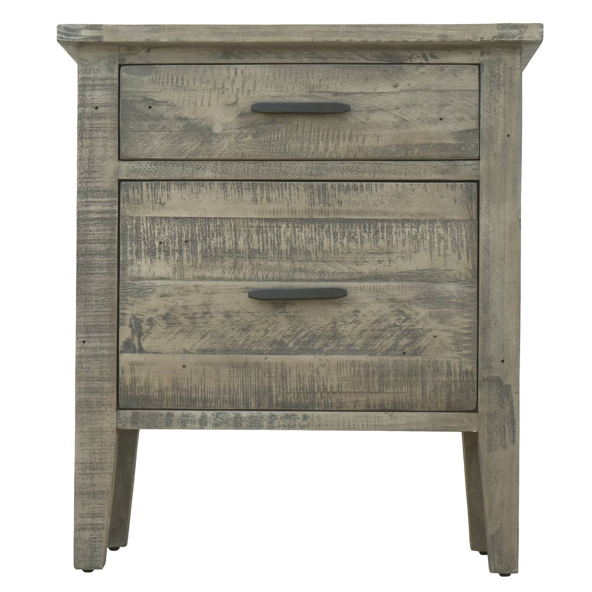 Reclaimed Wood Filing Cabinet with Two Drawers T733784