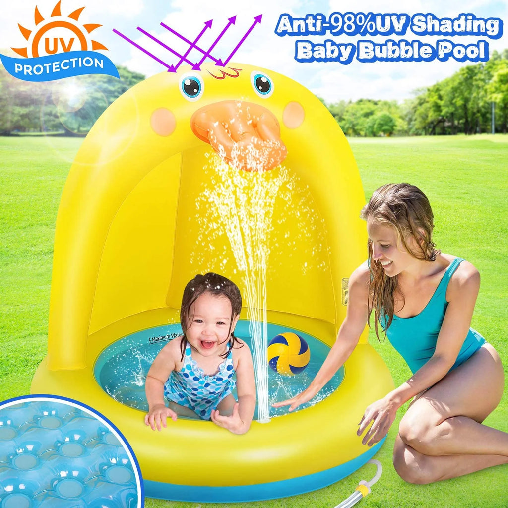 Inflatable Baby Pool with Canopy J52836
