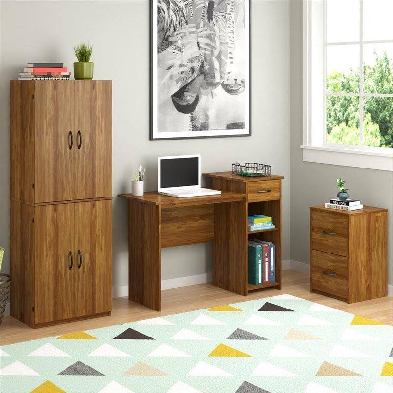 2 Drawer File Cabinet Black Oak K893790