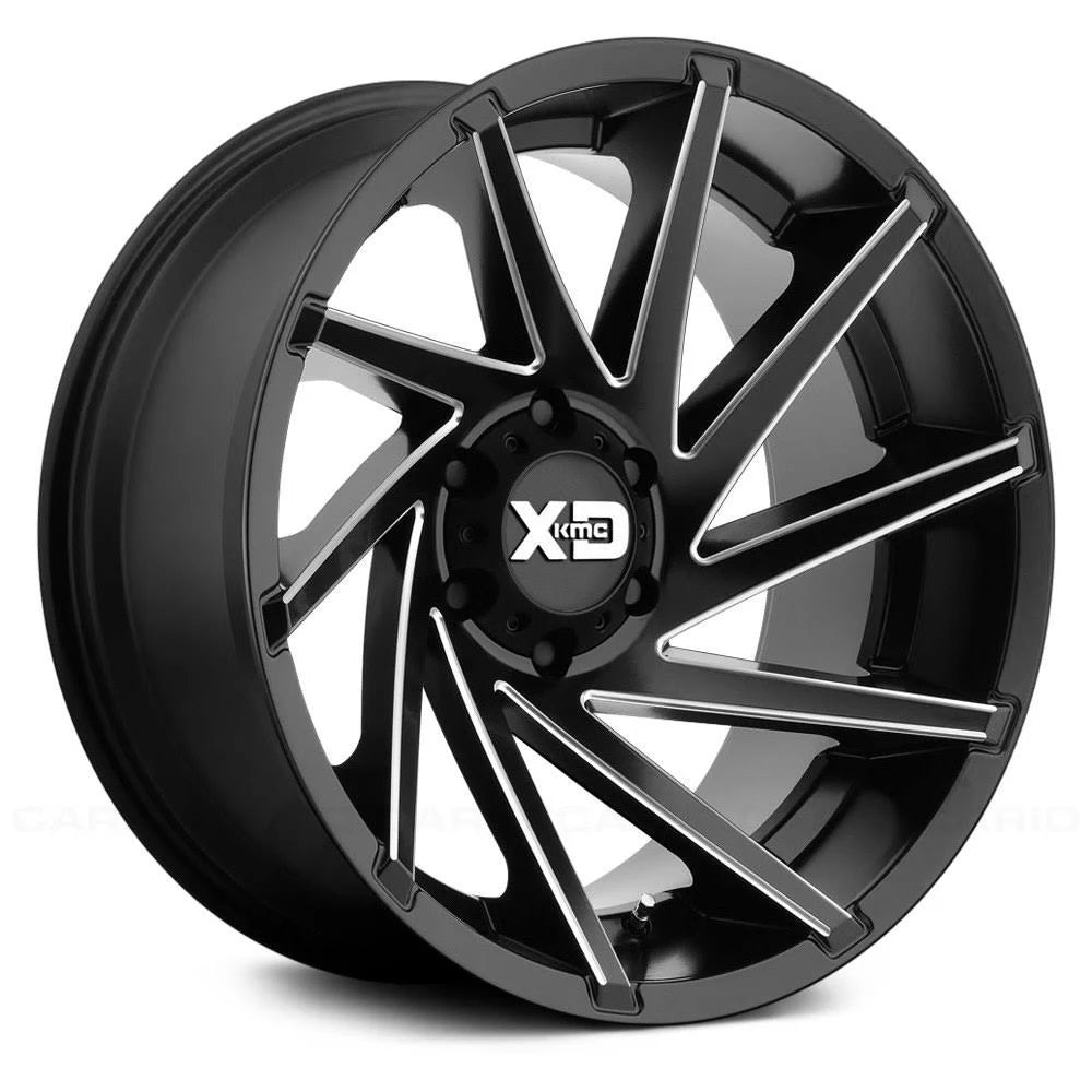 18x9 Satin Black Milled Wheel Rim U591