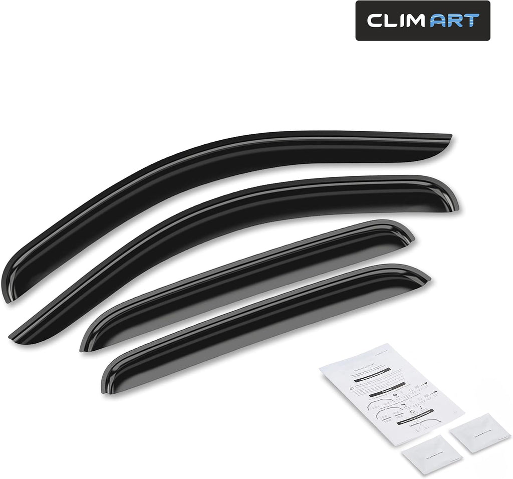 4pcs Tape-on Window Deflectors for GMC Sierra 1500 Crew Cab Y546876