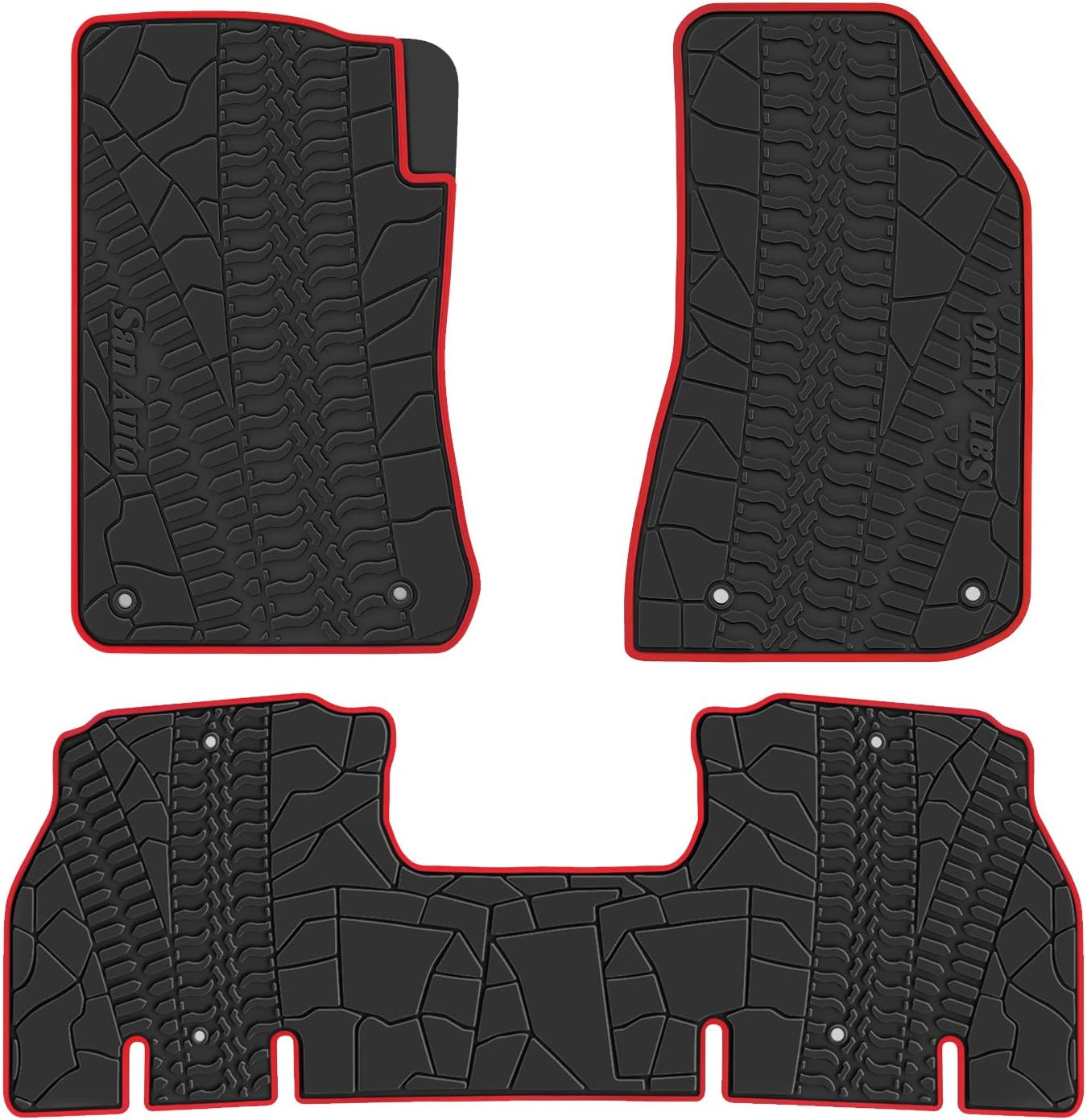 Black Rubber Car Floor Mat A29451