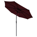 9ft UV 30+ Aluminum Outdoor Patio Umbrella with Crank & Tilt P823460