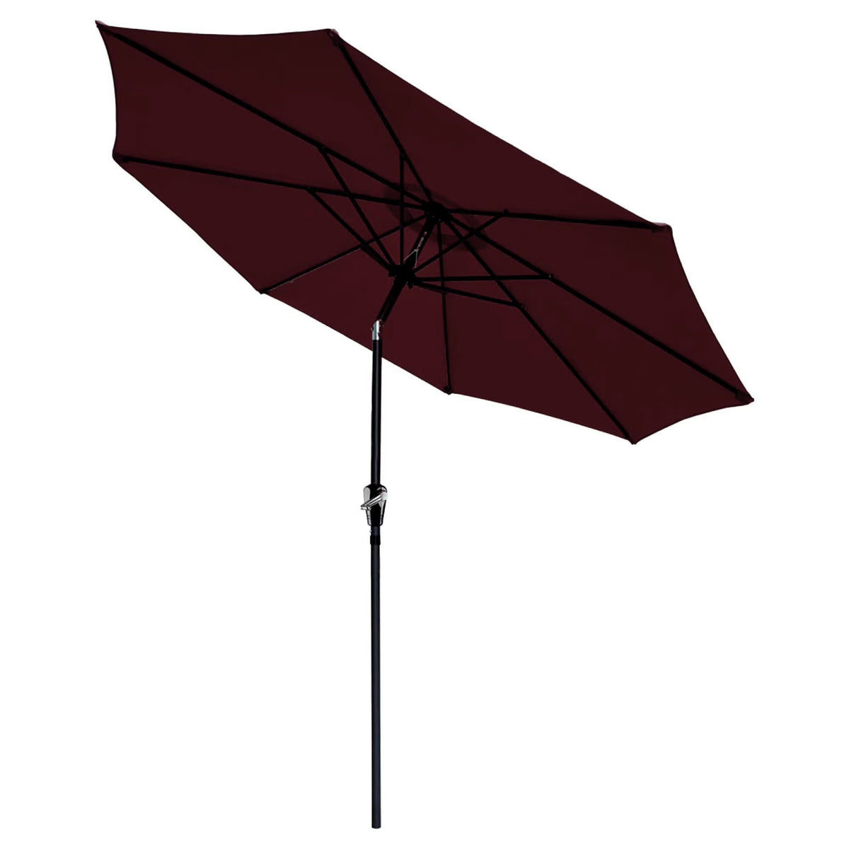 9ft UV 30+ Aluminum Outdoor Patio Umbrella with Crank & Tilt P823460