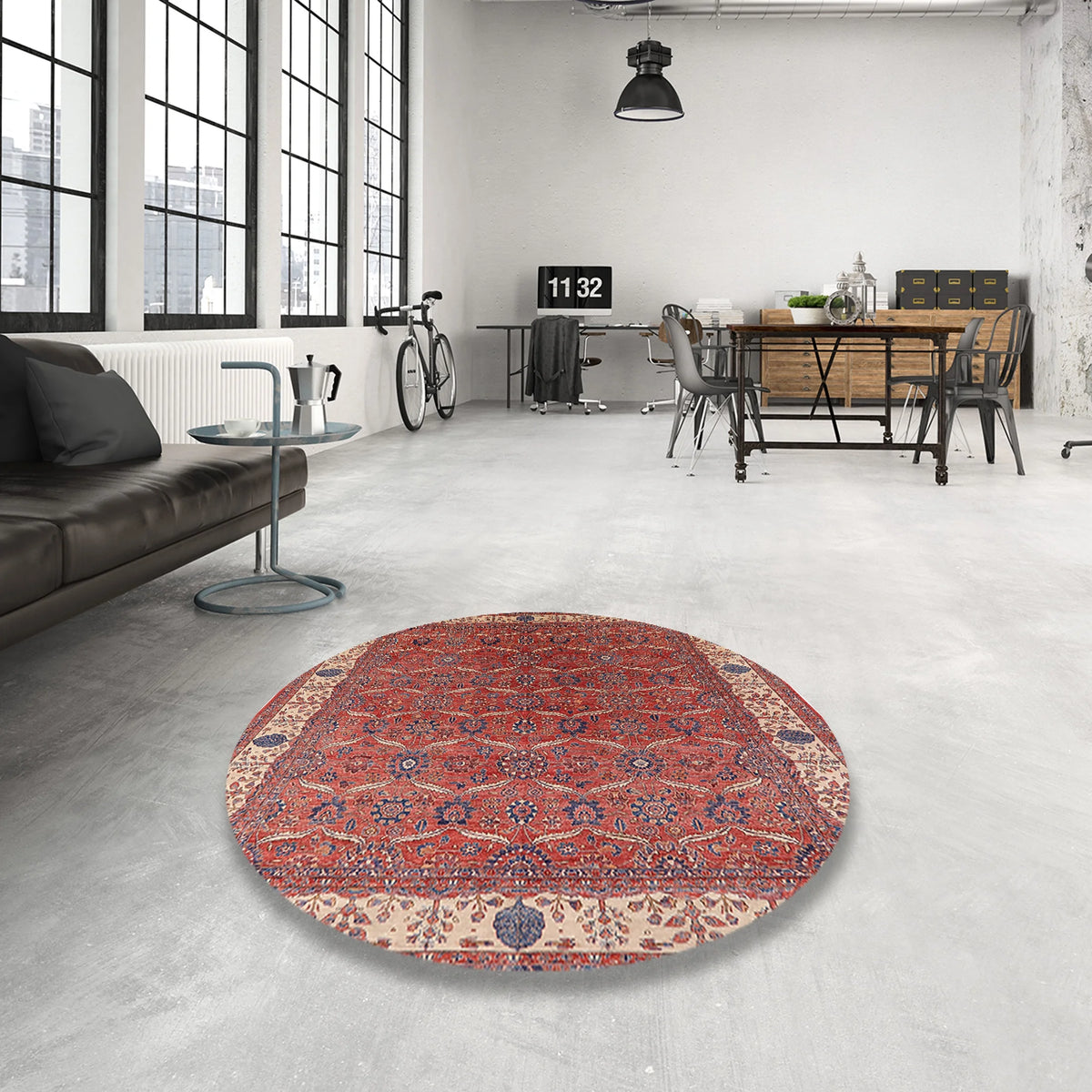 Red Oriental Rectangle Area Rug 2' x 5' S79469