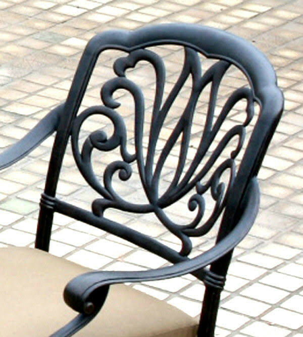 Bronze Cast Aluminum Swivel Patio Bar Stool O7476