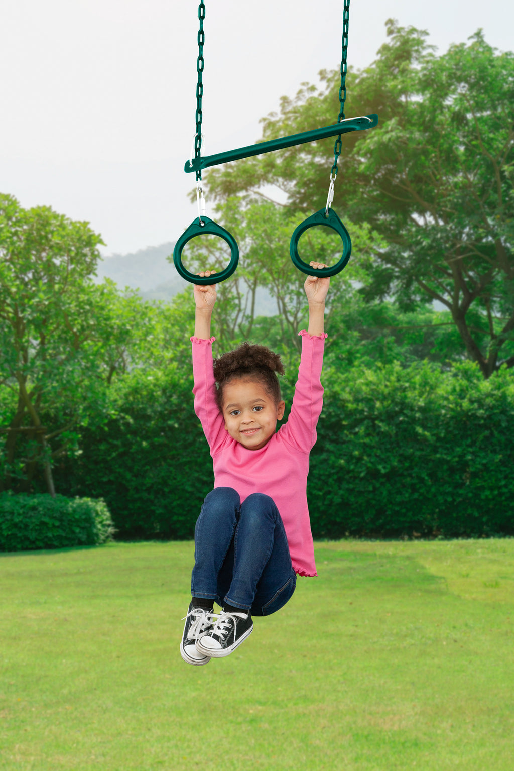 Cedar Swingset with Belt Swings and Trapeze Bar Z273