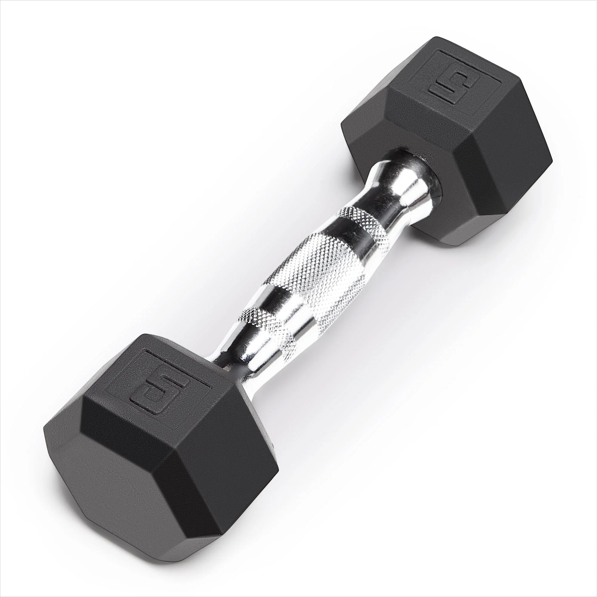 5 lb Rubber Hex Dumbbells (Pairs) C967506