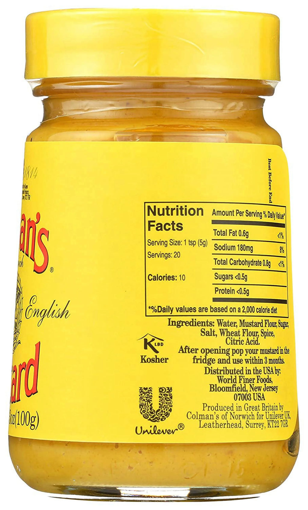 Mustard, 3.5-Ounce Glass Jar, Pack of 8 V186
