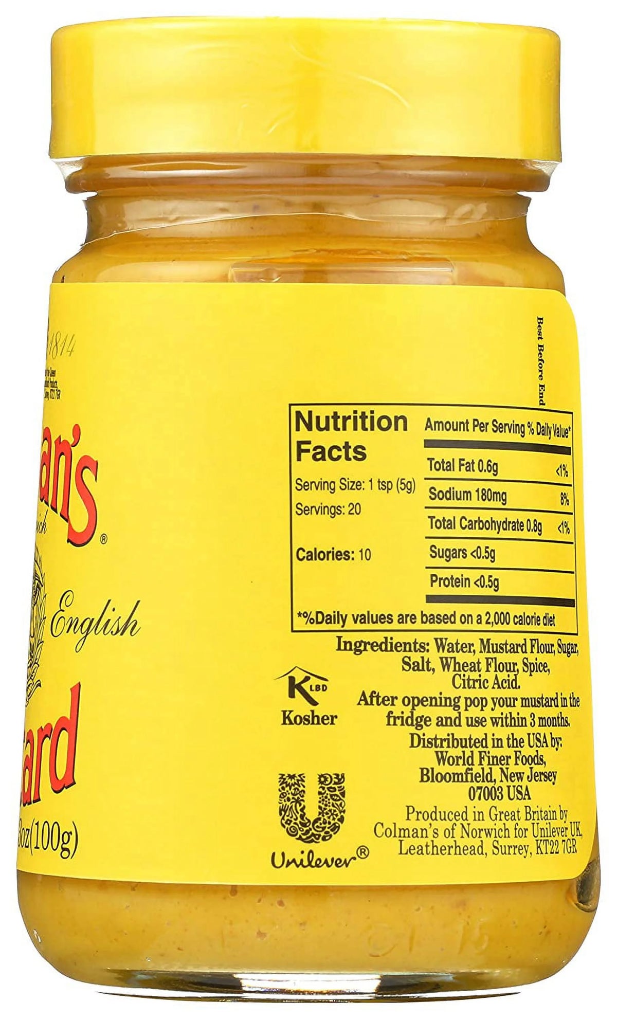 Mustard, 3.5-Ounce Glass Jar, Pack of 8 V186