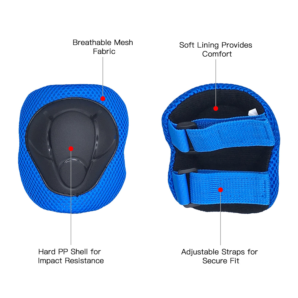 Kids Safety Helmet and Knee and Elbow Pad Set N977