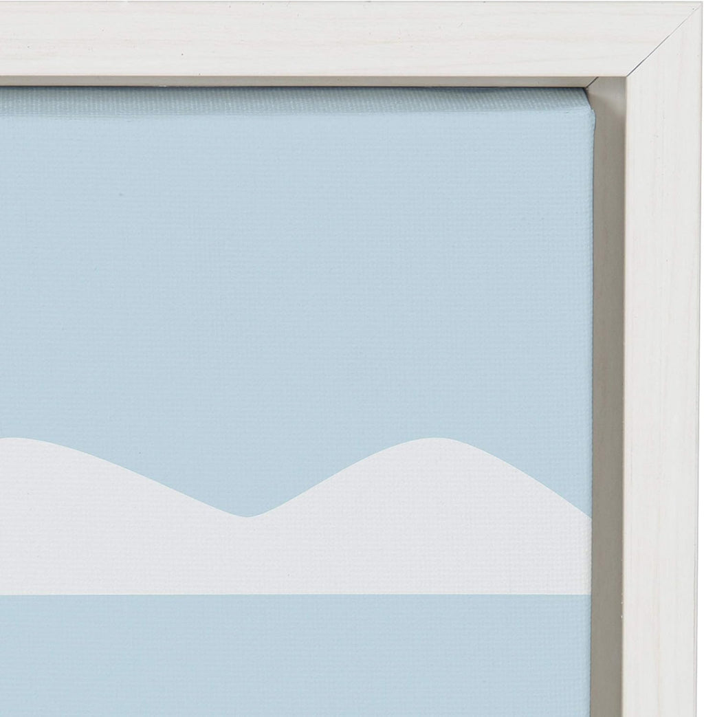 Framed Canvas Wall Art, 23x33 White Q936279