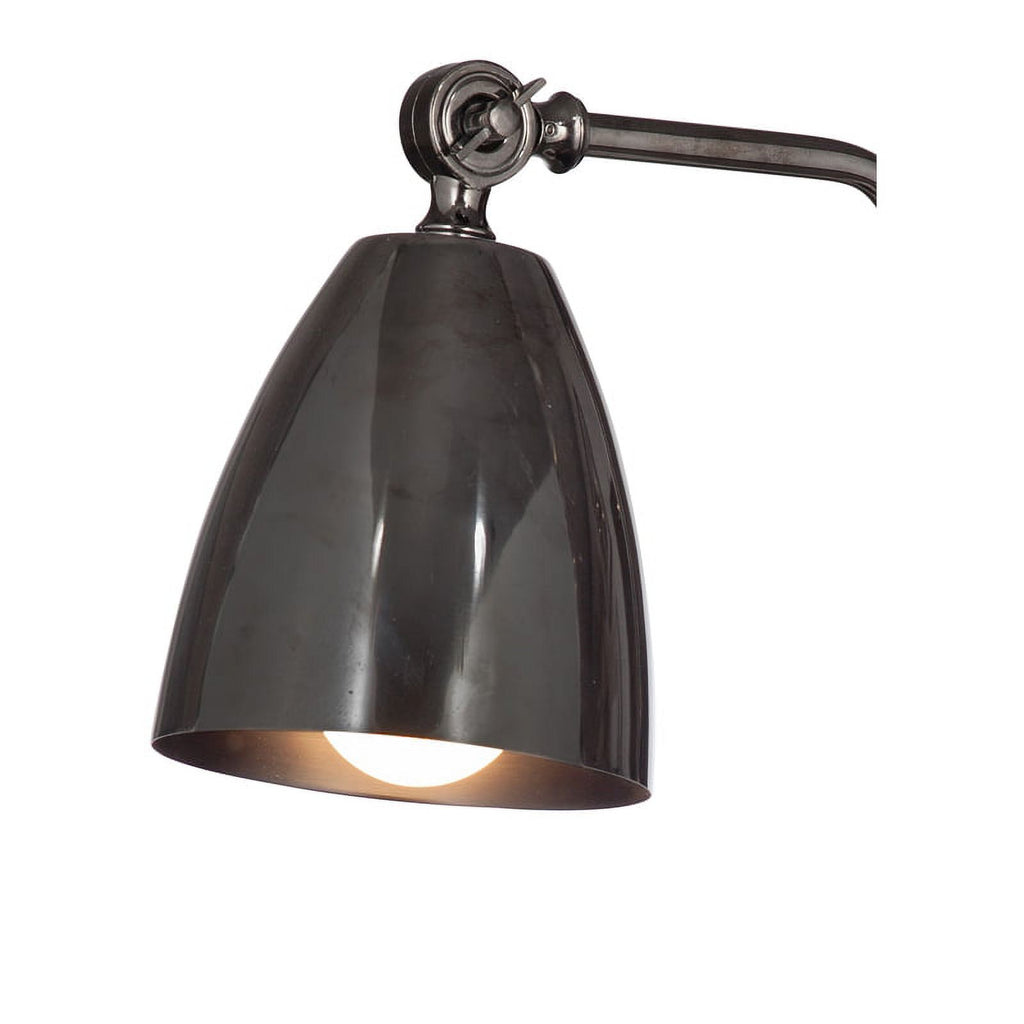 Black Nickel Metal Desk Lamp with Iron Shade Z235
