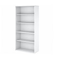 White 5 Shelf Bookcase B582