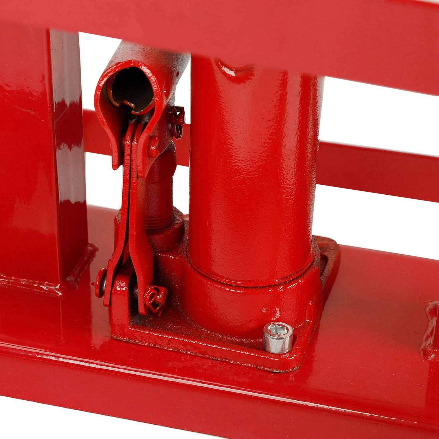 Red Hydraulic Car Lift Ramps M11452