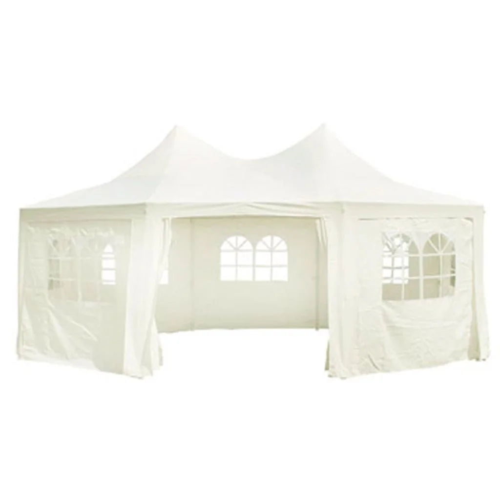 Octagonal Party Tent Cream White 20' x 15' x 12' C910