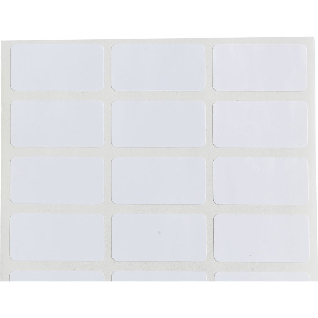 White 1.0in x 0.5in Fit X43643