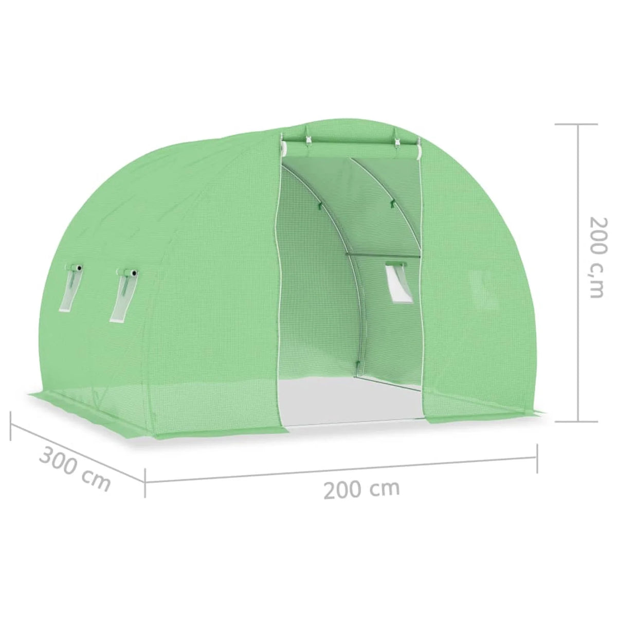 Steel Frame Patio Canopy Tent With Windows And Door R4568